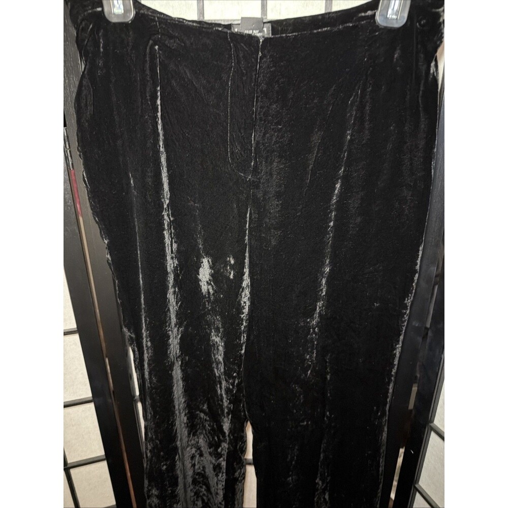 INC Women's Satin Velvet Black Pants‎ Size 4 - Picture 4 of 13